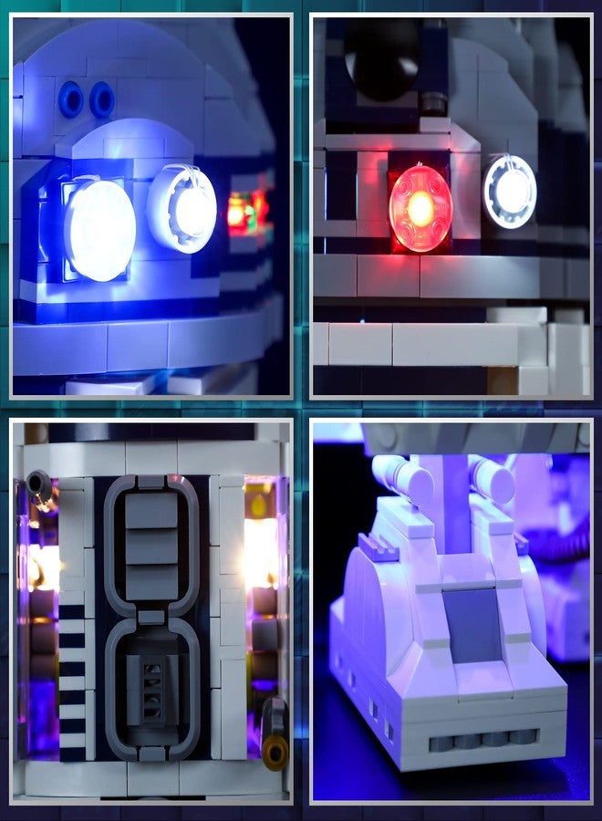 Vaodest مصباح LED من Vaodest لنموذج Lego R2-D2 75308، متوافق مع النموذج 75308 (مصباح LED فقط، وليس مجموعة مكعبات البناء). - Image 2