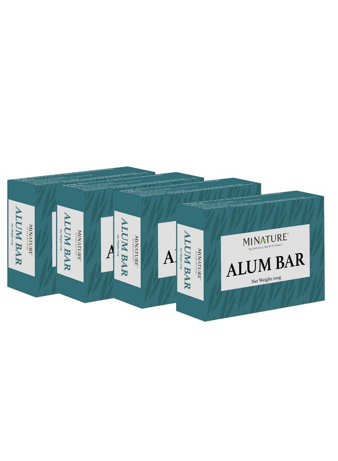 ميناتور عبوة من 4 قطع من الشبة (شبة البوتاسيوم) (فيتكاري) من مي نيتشر | حجر الشبة (فيتكاري) | 100 جرام * 4 | شب نقي 100% | بدون أي إضافات | نقي وطبيعي - Image 1