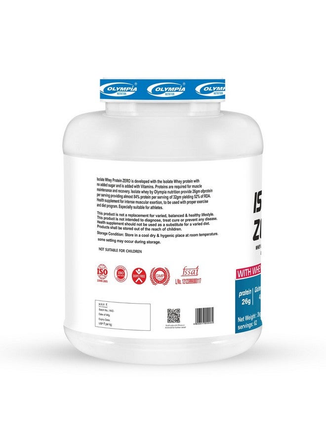 أوليمبيا مسحوق مشروب بروتين مصل اللبن الخالي من الكربوهيدرات من إيزو واي مع عزل مصل اللبن الجلوتامين والأحماض الأمينية المتفرعة السلسلة والإنزيم الهضمي (كريمة كولفي، 2 كجم) - Image 3