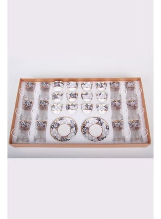 MARS Q A set of Arabic tea cups and coffee cups with saucers - Image 1