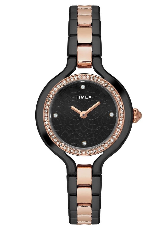 TIMEX Women Quartz Analog Black-Dial-TWEL14010 - Image 1