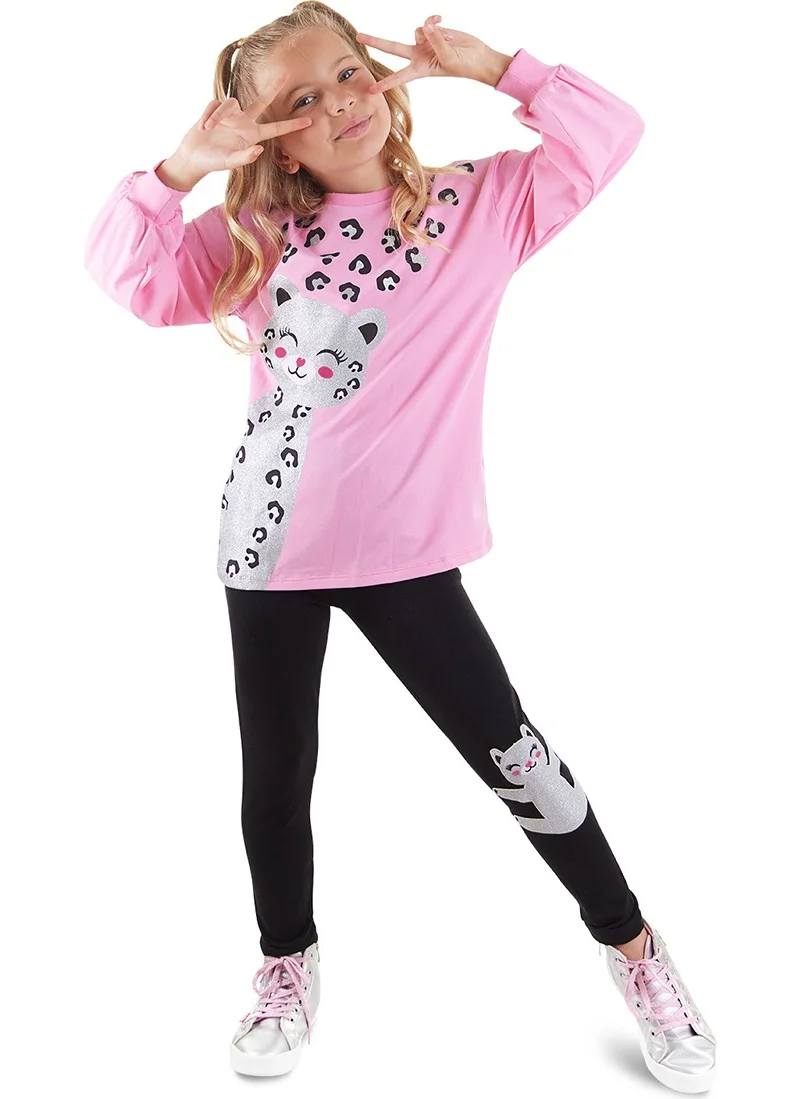 دينوكيدس Leo Girls Tights T-Shirt Set