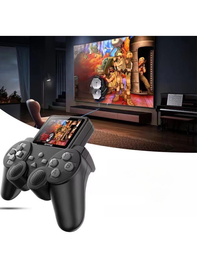 L10 S10 Handle Handheld Game Machine Retro Nostalgic Mini Arcade 520 Game Machine-Product Color:Black-Model:S10 Double