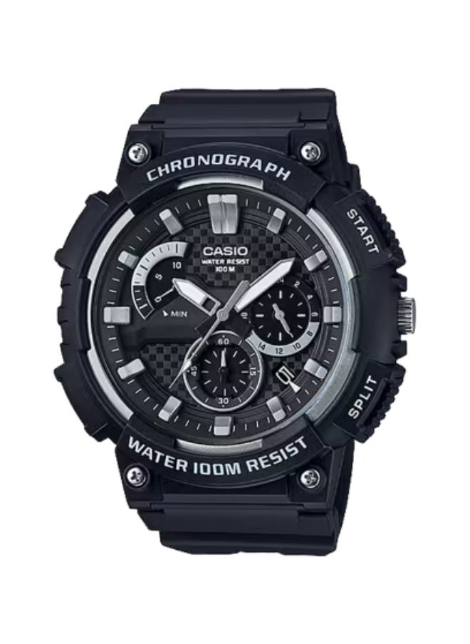 CASIO Men's Resin Analog Watch MCW-200H-1A - 53.5 mm 