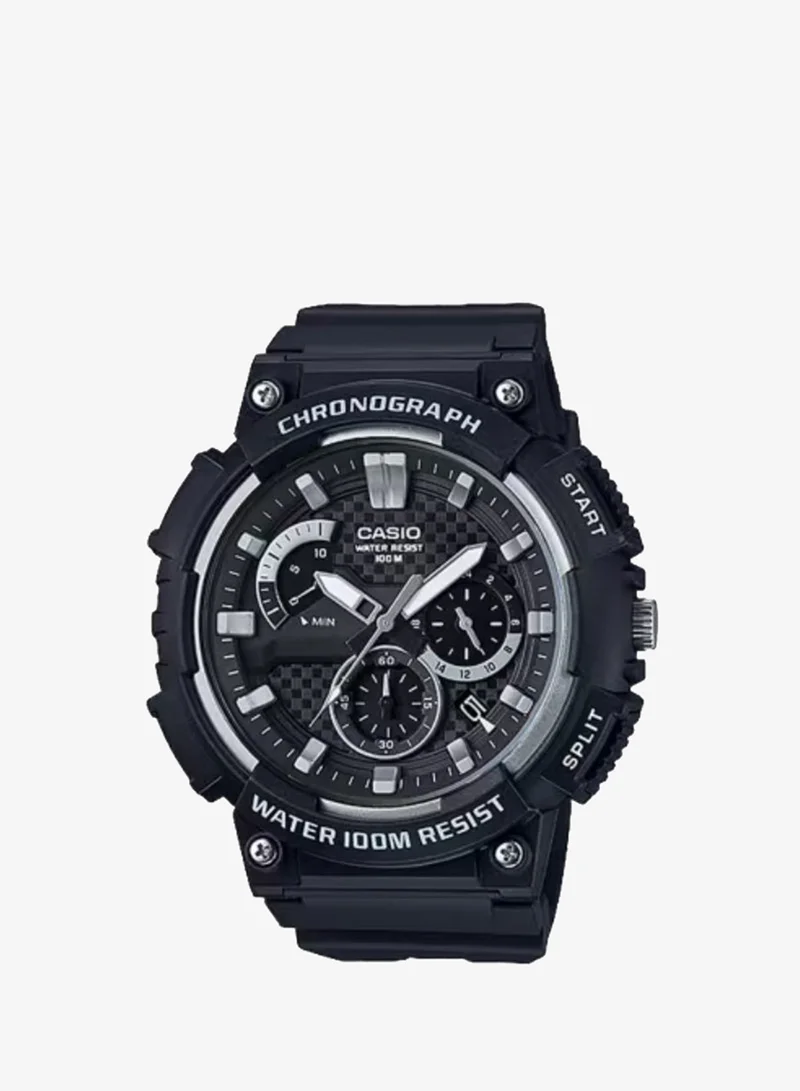 CASIO Men's Resin Analog Watch MCW-200H-1A - 53.5 mm