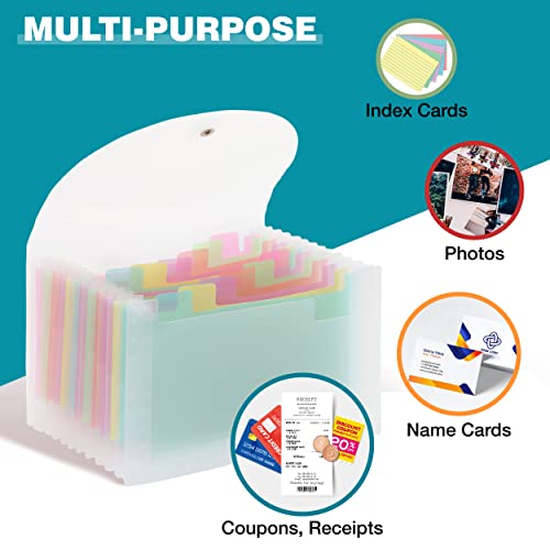 H4D Coupon Receipt Holder, 13 Pocket Accordion File Organizer, 7x4.5 Inches, Colored - Image 4