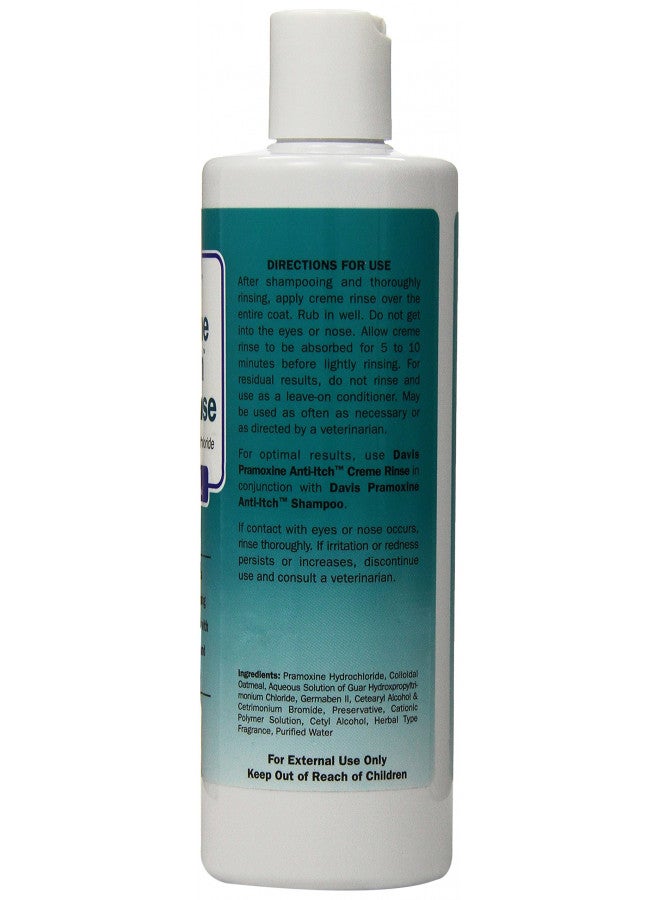 Davis Pramoxine Anti Itch Dog and Cat Creme Rinse, 12-Ounce, tan (DM158 12)