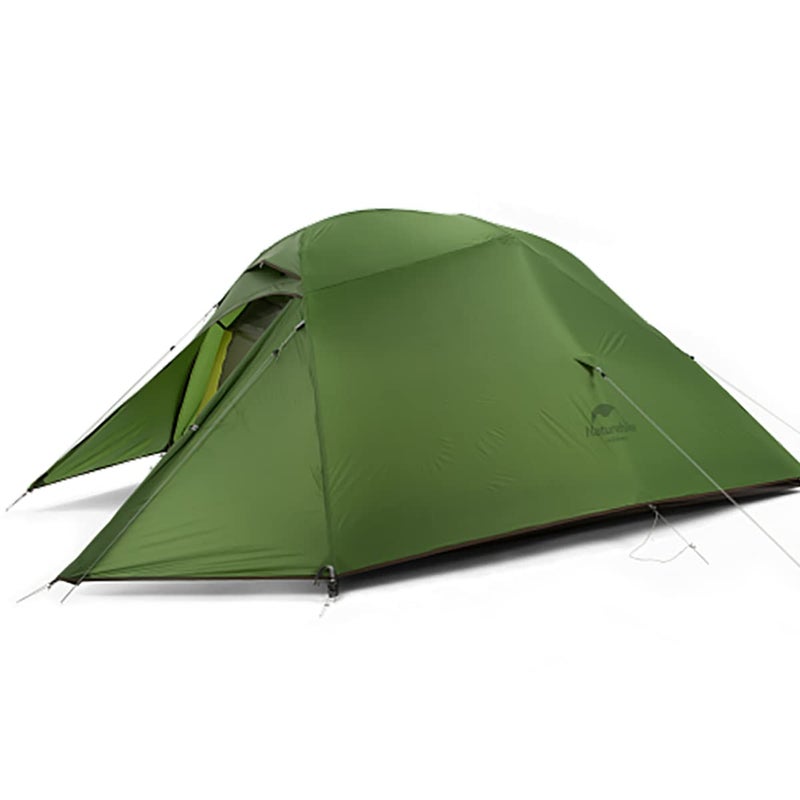Naturehike Cloud-Up 3 Upgrade Ultralight Tent Backpacking Tent for 3 Person Hiking Camping Outdoor 20D Forest Green - Image 1