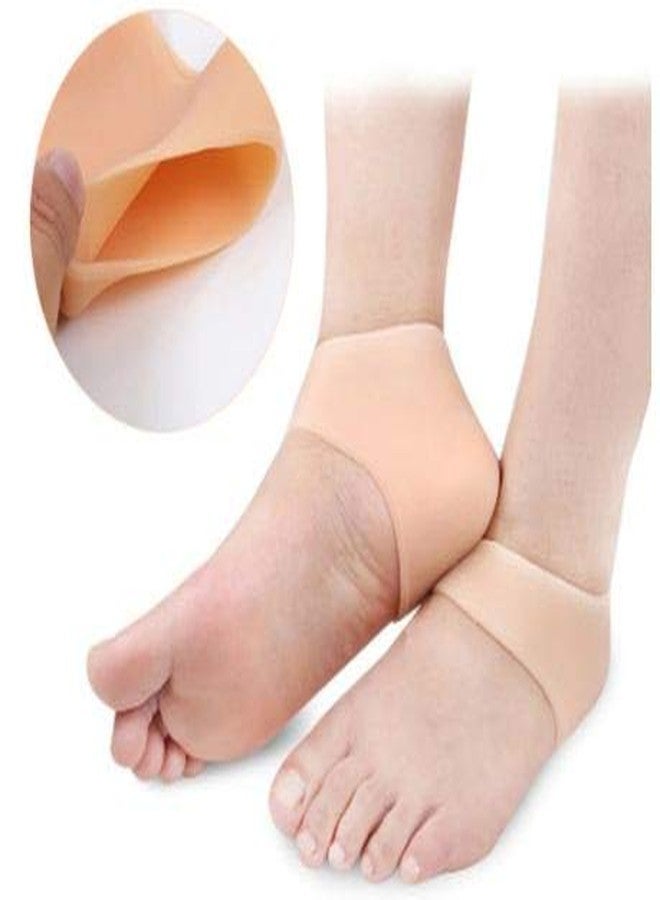 LDG WARE Silicone Gel Heel Foot Protector,Plantar Fasciitis Foot Arch Support Ankle Pain Relief Socks-2 PCS(1 PAIRS) - Image 1