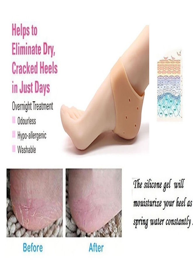 LDG WARE Silicone Gel Heel Foot Protector,Plantar Fasciitis Foot Arch Support Ankle Pain Relief Socks-2 PCS(1 PAIRS) - Image 5