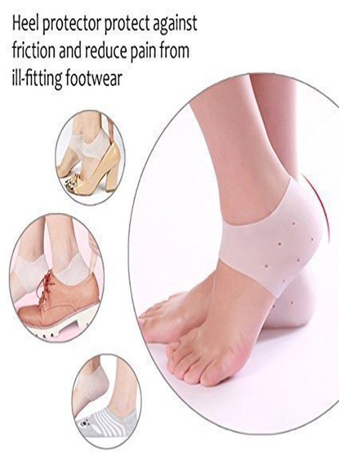LDG WARE Silicone Gel Heel Foot Protector,Plantar Fasciitis Foot Arch Support Ankle Pain Relief Socks-2 PCS(1 PAIRS) - Image 2