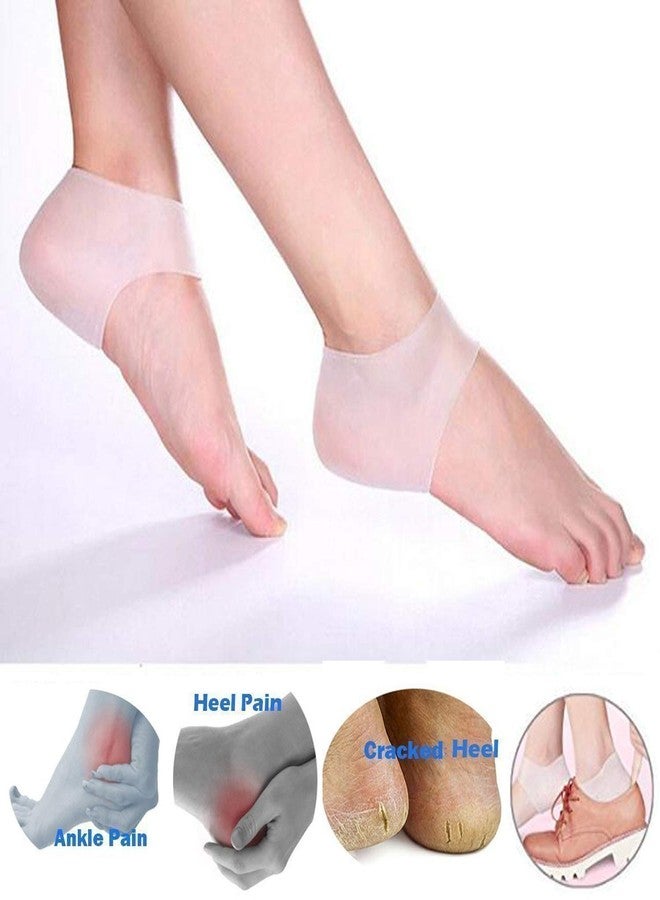 LDG WARE Silicone Gel Heel Foot Protector,Plantar Fasciitis Foot Arch Support Ankle Pain Relief Socks-2 PCS(1 PAIRS) - Image 3