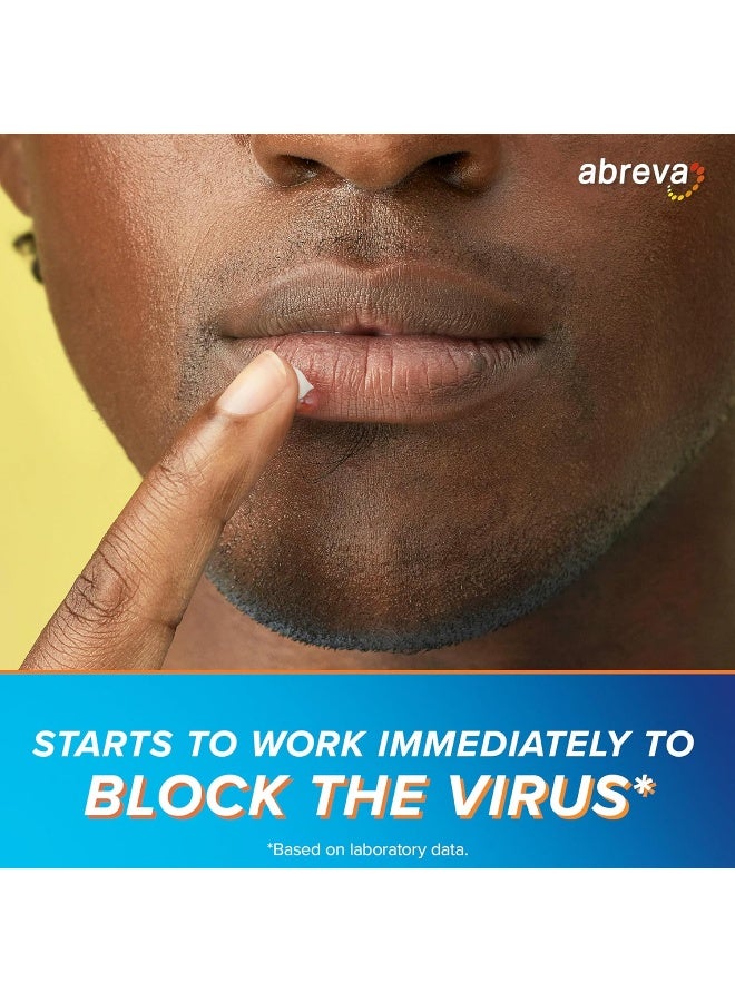 abreva Abreva 10 Percent Docosanol Cold Sore Treatment, Treats Your Fever Blister in 2.5 Days - 0.07 oz Tube x 2 - Image 5