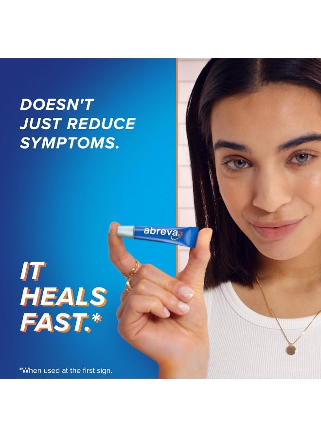 abreva Abreva 10 Percent Docosanol Cold Sore Treatment, Treats Your Fever Blister in 2.5 Days - 0.07 oz Tube x 2 - Image 3