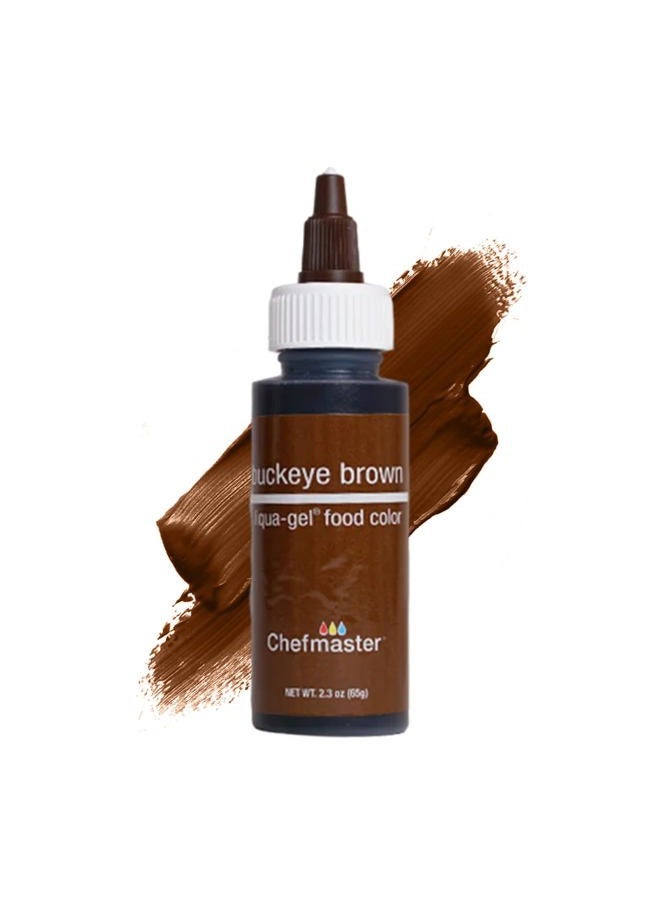 Chefmaster Liqua-Gel Food Color. 2.3 oz.- Buckeye Brown C5007-Bn-1 - Image 1