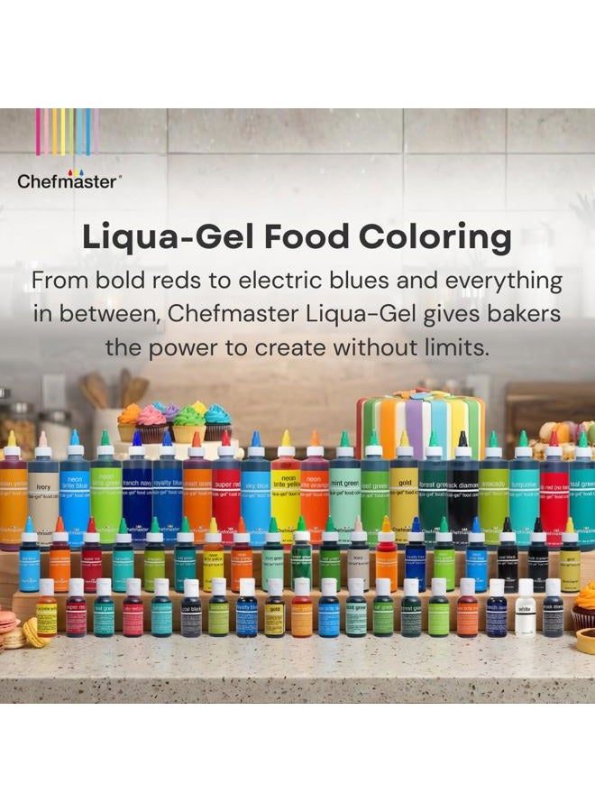 Chefmaster Liqua-Gel Food Color. 2.3 oz.- Buckeye Brown C5007-Bn-1 - Image 2
