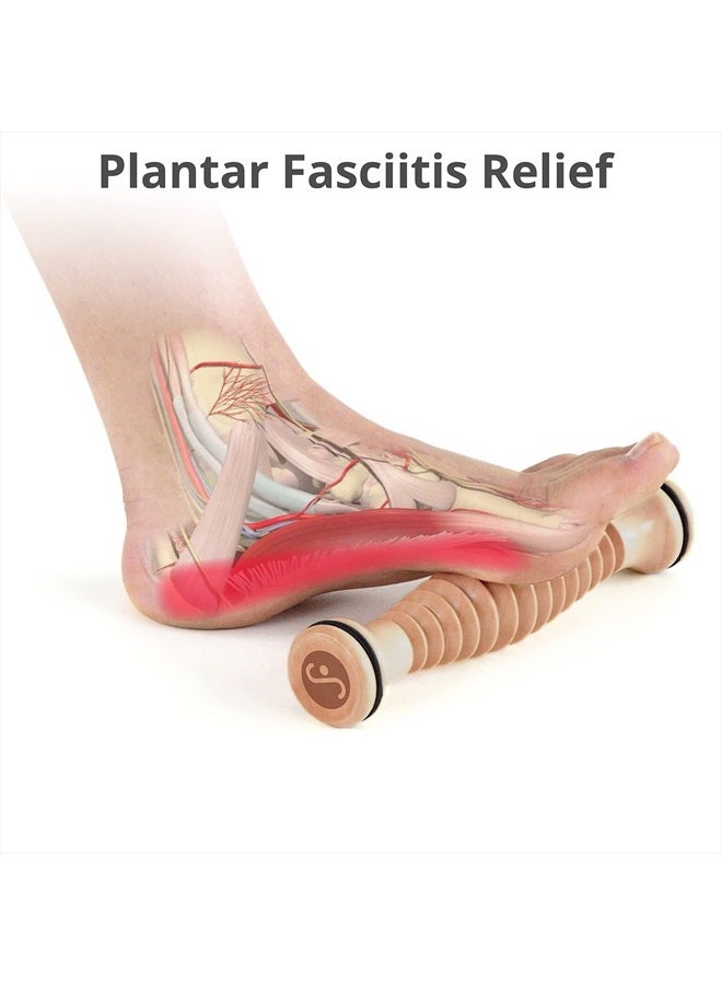 Body Back Wooden Foot Roller, Foot Massager for Plantar Fasciitis, Stress Relief, Relaxation - Image 4