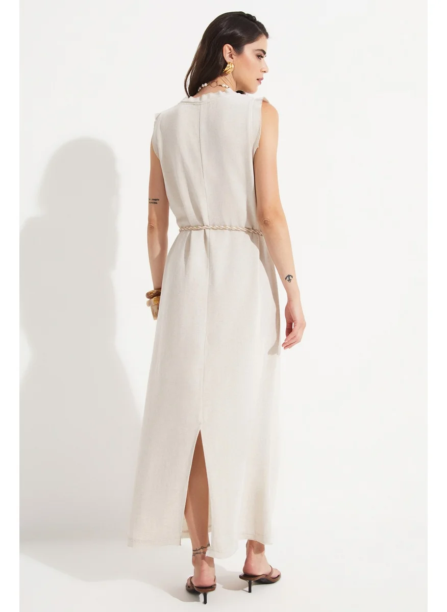 JUNE Sleeveless Loose Cut Dress