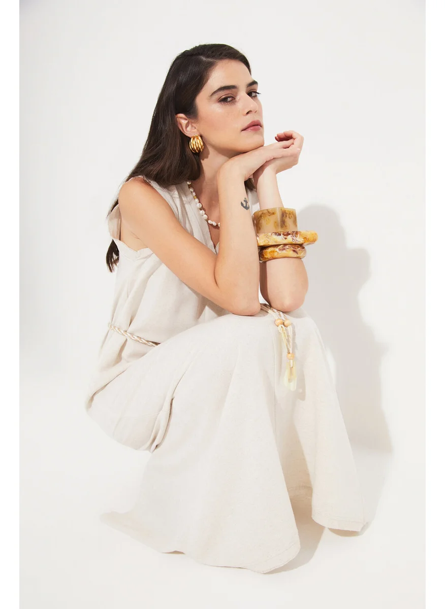 JUNE Sleeveless Loose Cut Dress