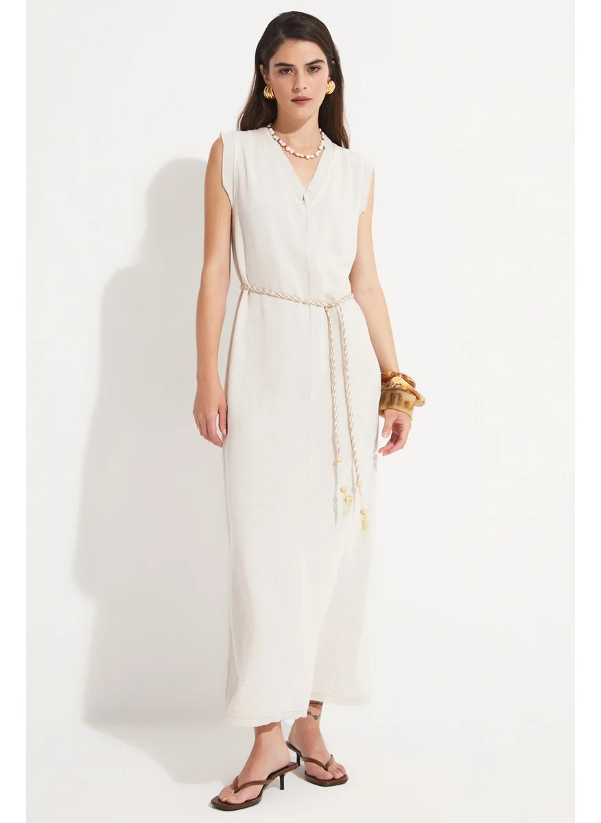 JUNE Sleeveless Loose Cut Dress
