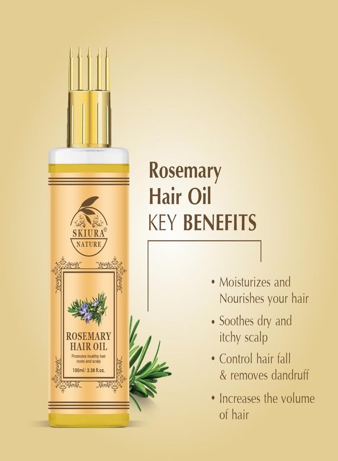 Skiura Nature Rosemary Hair Oil for Hair Growth & Hair Fall Control (100 ML) - Image 3