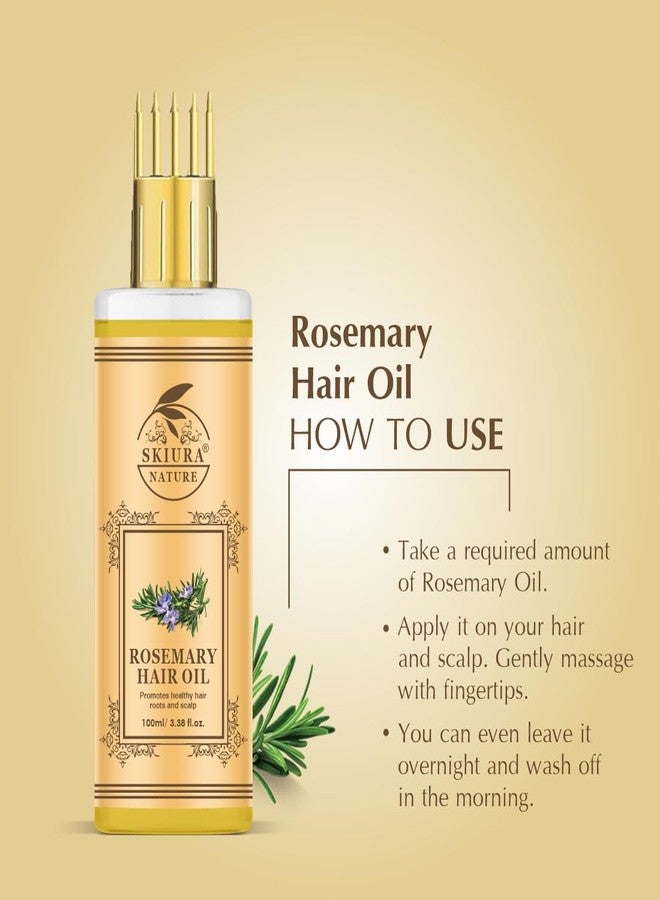 Skiura Nature Rosemary Hair Oil for Hair Growth & Hair Fall Control (100 ML) - Image 4