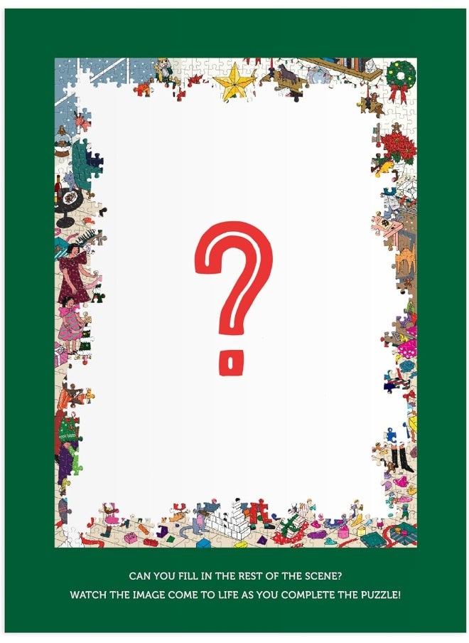 Galison Merry In the Making 1000 Piece Surprise Puzzle  - Image 1
