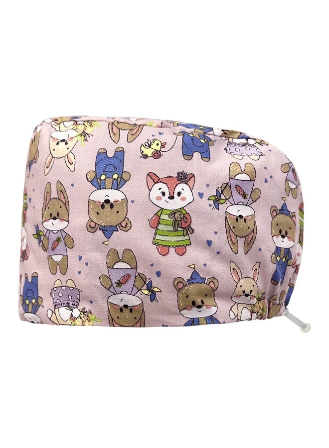 NIBEMINENT Unisex Scrub Hats Surgical Hats Printed Medical Nurse Operating Room Caps Women Pet Grooming Nursing Hats Sanitary Cap