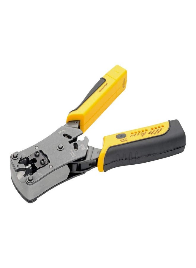 TRIPP LITE RJ11/ RJ12/ RJ45 Wire Crimper with Built in Cable Tester (T100-001-TST) - Image 1