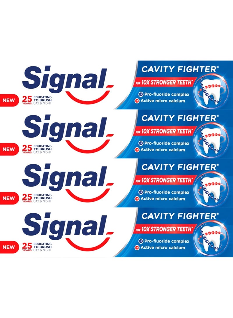 سيجنال معجون أسنان كافيتي فايتر، 4 × 75 مل - Image 1