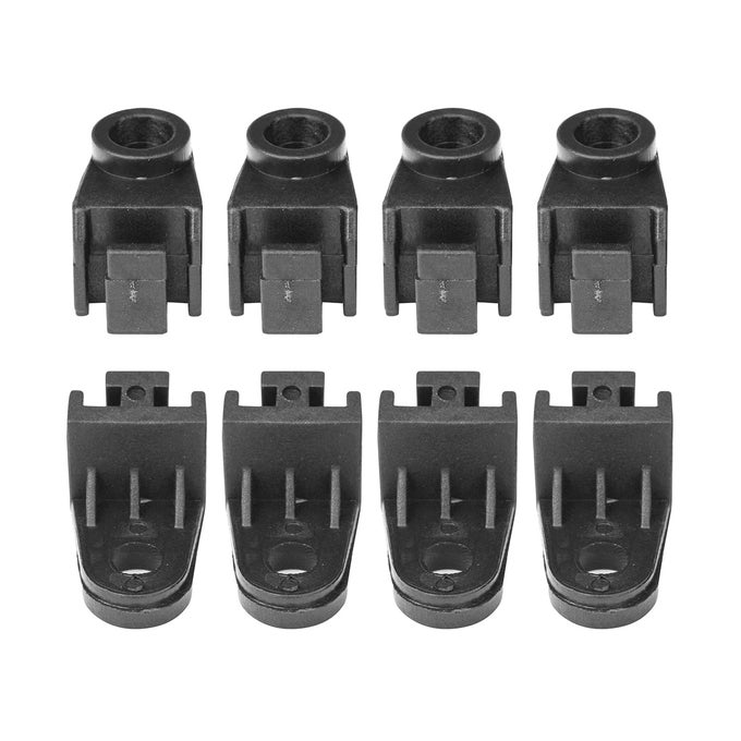 8PCS Universal Electric Radiator Fan Mounting Kit LShape Fan Bracket Feet Mount Legs Install Tab Plastic Electric Engine Intercooler Cooling Fan Mounting Tabs