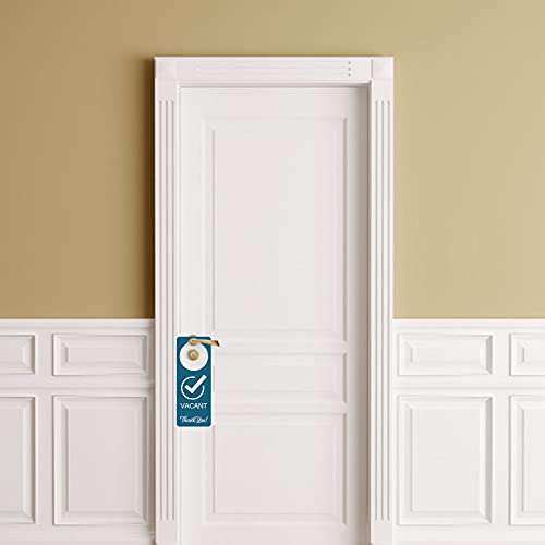 Blirik Vacant Occupied Sign, 2 Pack, Double Sided,Door Hanger Sign for Home Office Restroom Conference Hotels Hospital,Indicator Tells Whether Room Vacant or Occupied (PVC，9'' x 3'') - Image 3
