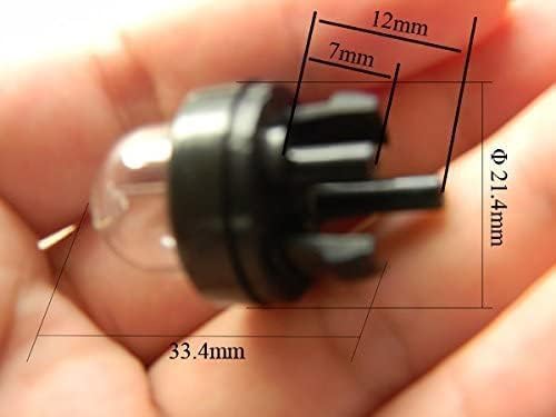 Hipa 4 Pack 12318139130 Primer Bulb for Echo CS400 CS310 CS300 CS305 CS340 CS370 CS3400 CS3450 CS450 Chainsaw Husqvarna Weedeater Poulan Ryobi Craftsman Stihl Homelite Trimmer Blower with Fuel Line - Image 4