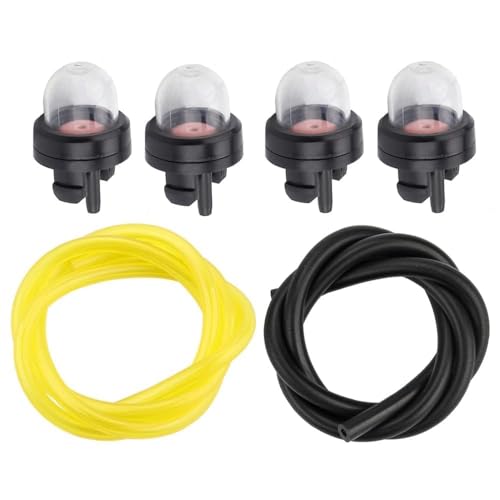 Hipa 4 Pack 12318139130 Primer Bulb for Echo CS400 CS310 CS300 CS305 CS340 CS370 CS3400 CS3450 CS450 Chainsaw Husqvarna Weedeater Poulan Ryobi Craftsman Stihl Homelite Trimmer Blower with Fuel Line - Image 1