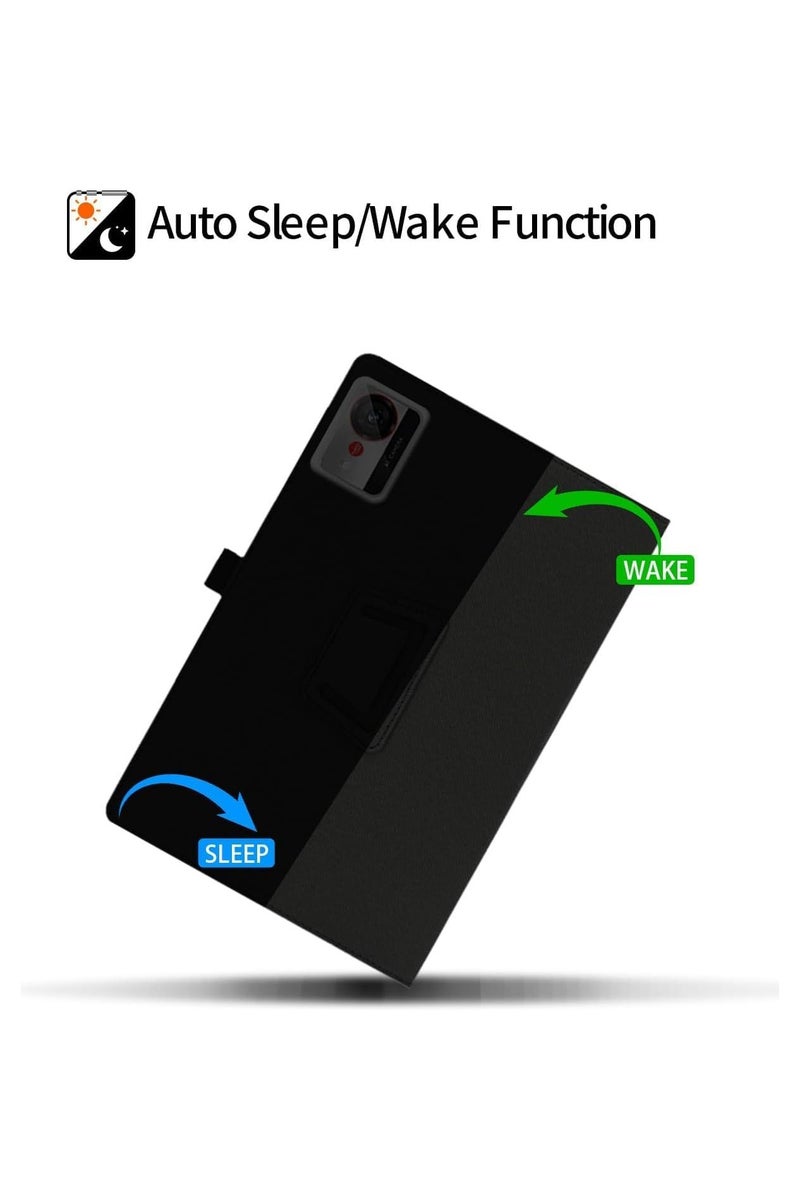 Protective case compatible with ZTE Nubia Pad Pro 10.9-inch 2025 tablet, fabric protective cover with magnetic closure and safety strap. - Image 2