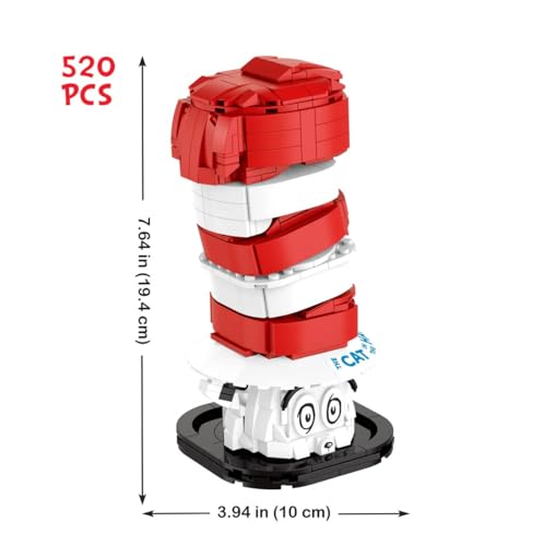 Brickcraft Officially Licensed Dr Seuss Cat in The Hat Bust with Printed Parts Includes 556 Pieces Multicolored Brick Building Set - Image 5