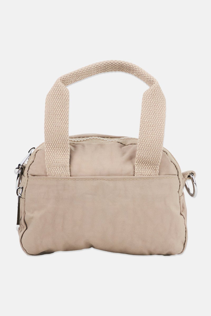 I Love Fashion Women Brand Logo Handbag, Taupe - Image 2