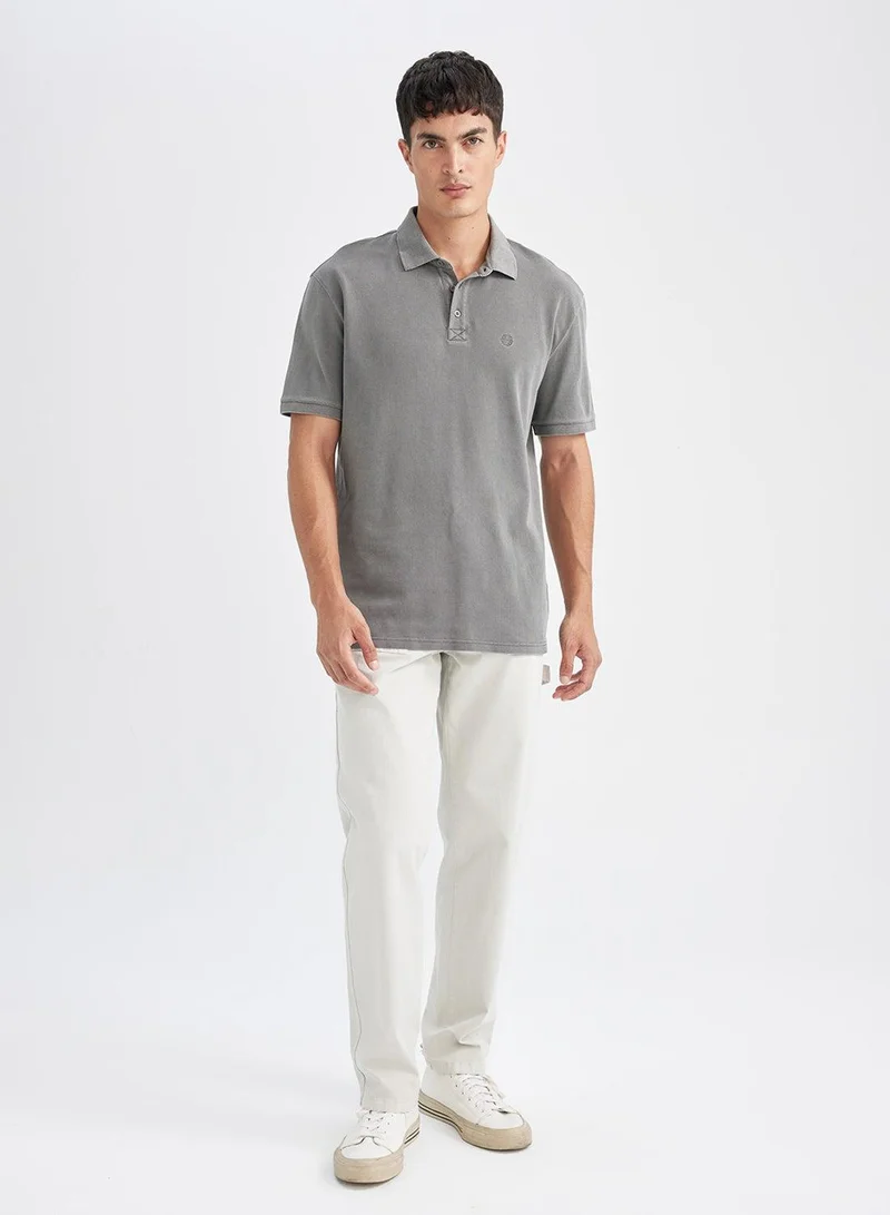 DeFacto New Regular Fit Short Sleeve Pique Polo Shirt