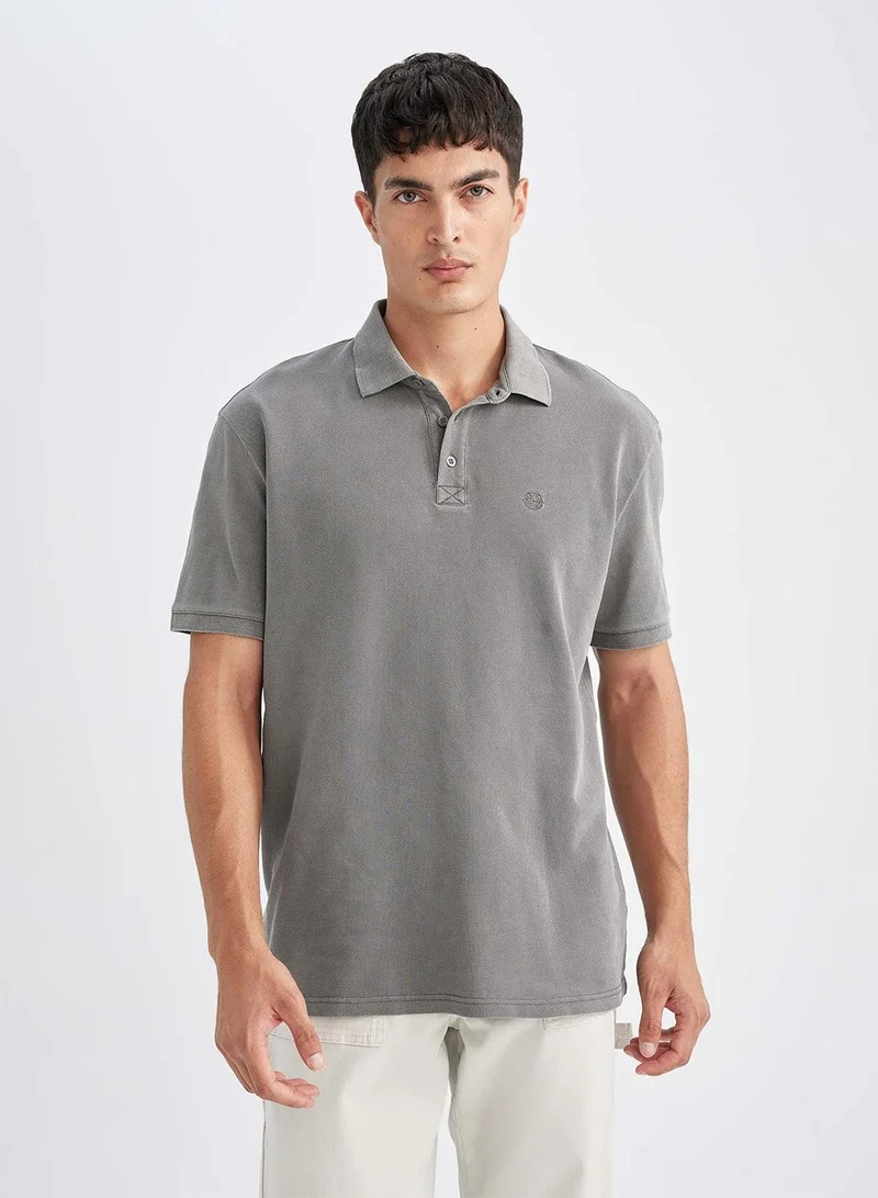 DeFacto New Regular Fit Short Sleeve Pique Polo Shirt