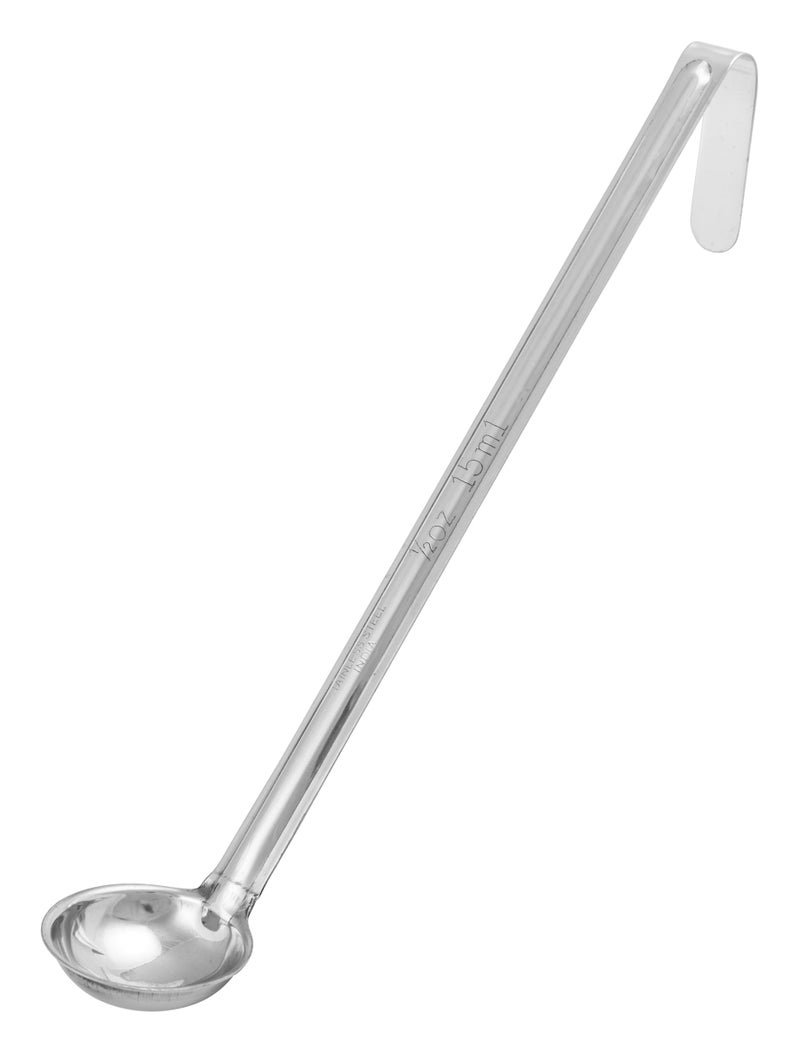 Winco One Piece Stainless Steel Ladle, 1/2 Ounce, 10.25"