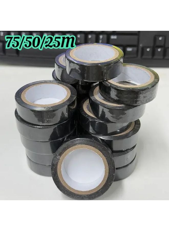 Black Heavy Duty Electrical Insulation Tape 10 Rolls 1968 5 Inch High Temperature Resistant - Image 2