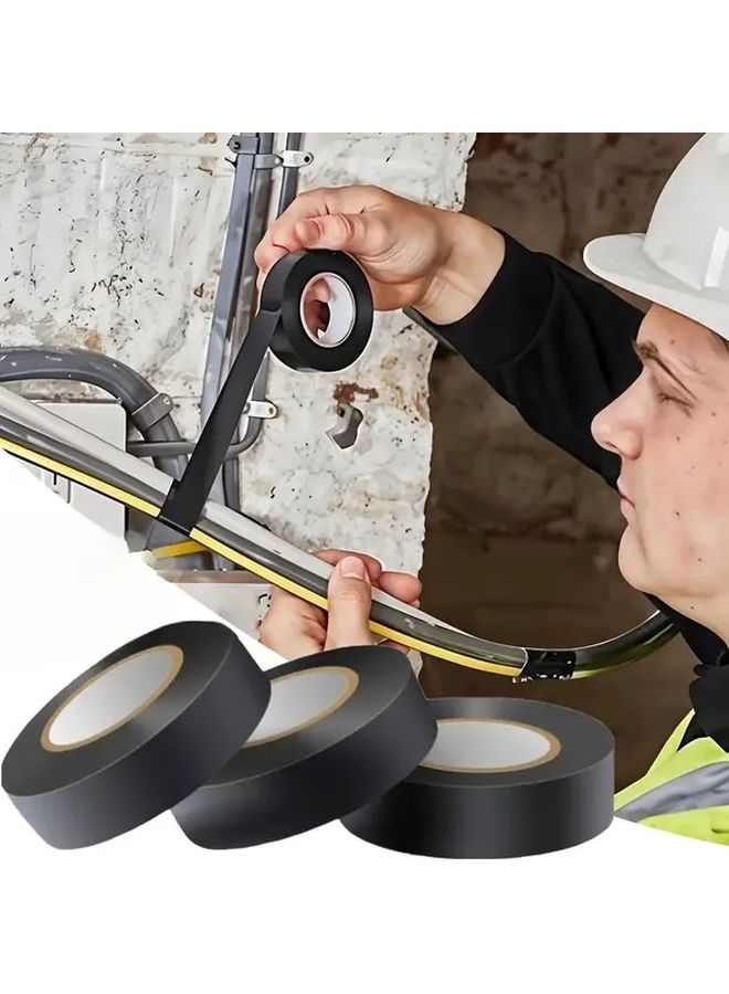 Black Heavy Duty Electrical Insulation Tape 10 Rolls 1968 5 Inch High Temperature Resistant - Image 4