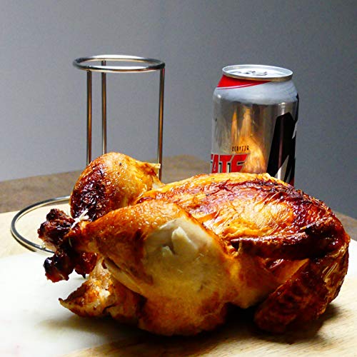 Bayou Classic 0880-CS Stainless Steel Beercan Chicken Rack, Silver - Image 2