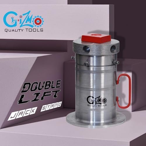 Gizmo Mechanical Jack, 10 Ton Steel Jack, Jack Stands Double Lift, Jack Stands for Multi Vehicles Made of CNC Machines - Image 2