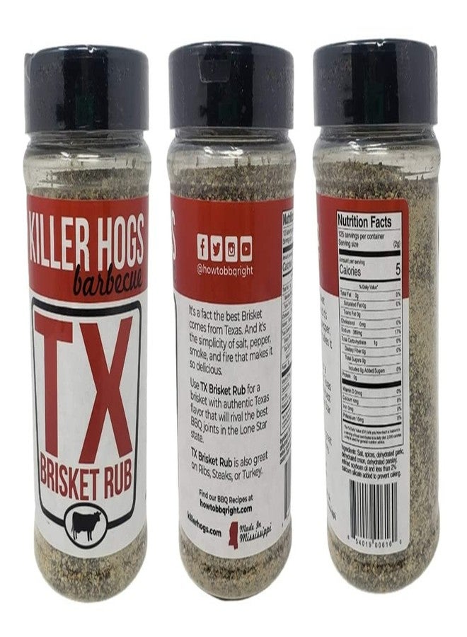 Killer Hogs مجموعة متنوعة من توابل الشواء من كيلر هوغز - توابل شرائح اللحم وتوابل لحم الصدر التكساسي للشواء - عبوة من زجاجتين - إجمالي الحجم 32 أونصة - إجمالي الوزن 22 أونصة - توابل شواء وطهي احترافية - Image 4