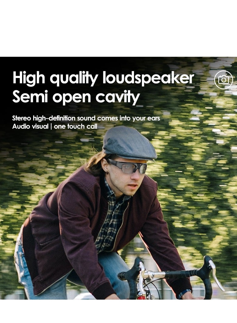 GULFLINK XV-16 Blue-light-Proof Wireless DV Sports Talk Listening To Music Riding Shooting With Camera Bluetooth Audio Smart Glasses - Image 2