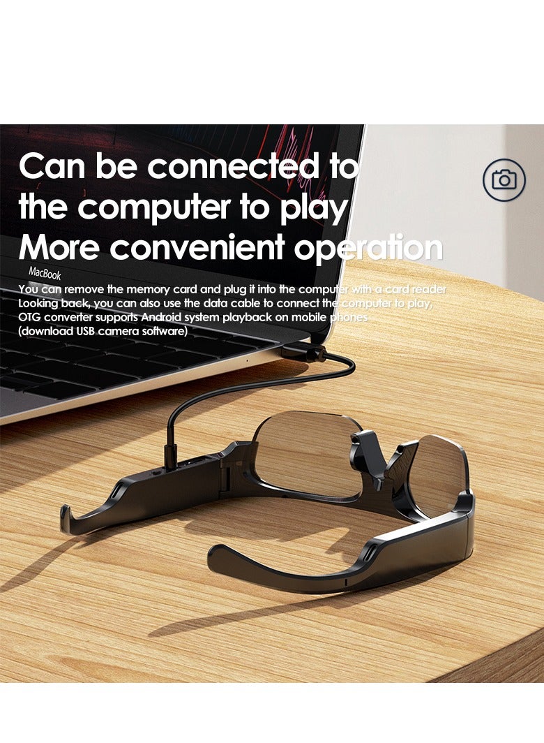 GULFLINK XV-16 Blue-light-Proof Wireless DV Sports Talk Listening To Music Riding Shooting With Camera Bluetooth Audio Smart Glasses - Image 3