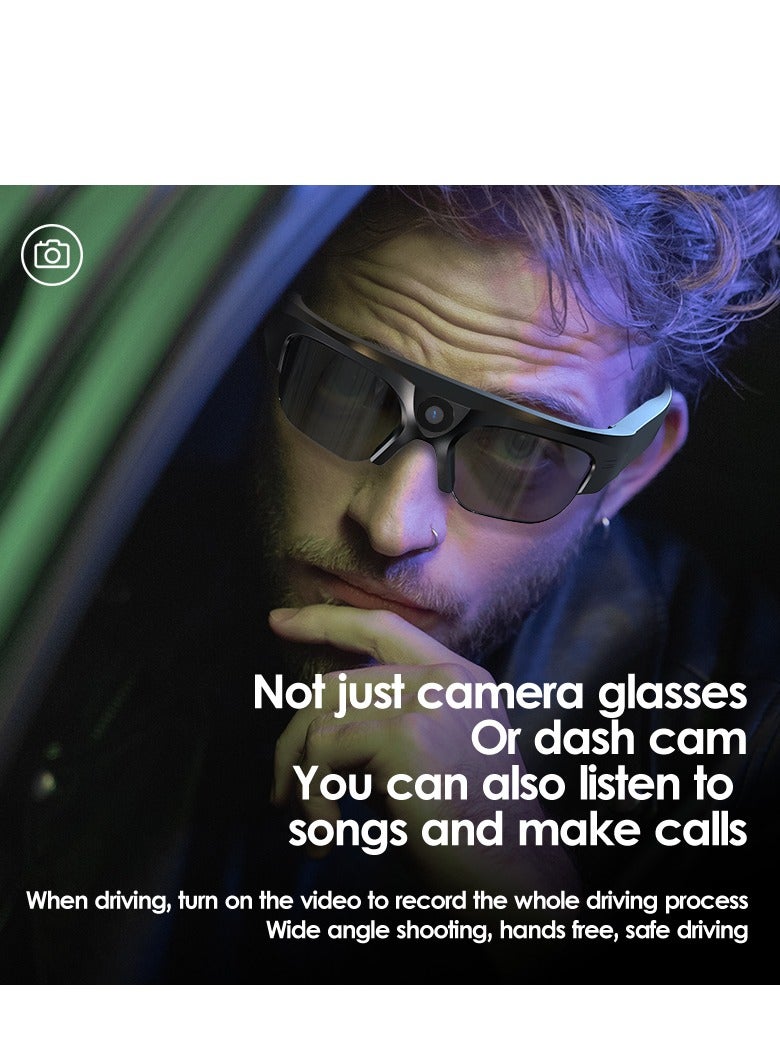 GULFLINK XV-16 Blue-light-Proof Wireless DV Sports Talk Listening To Music Riding Shooting With Camera Bluetooth Audio Smart Glasses - Image 4