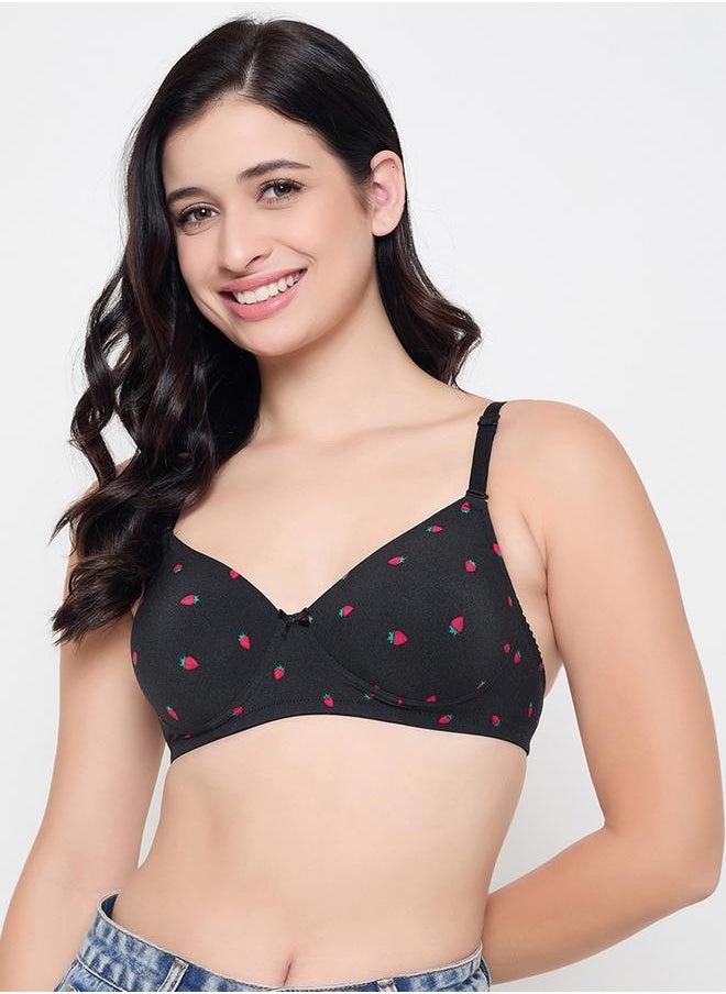 Clovia Clovia Multicolor Pack of 3 Padded Non-Wired Full Coverage Printed Bras  - Image 1