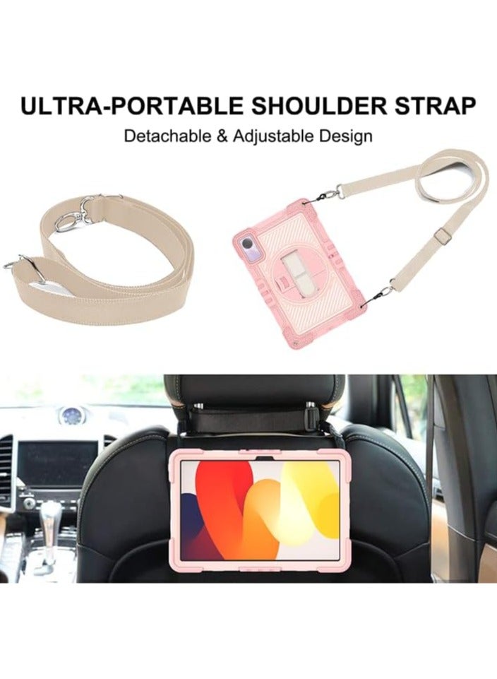 general Tablet Case for Xiaomi Redmi Pad SE 11.0 inches, Tablet Shockproof Cover with 360° Rotating Stand and Wrist Strap, Shoulder Strap - Image 2